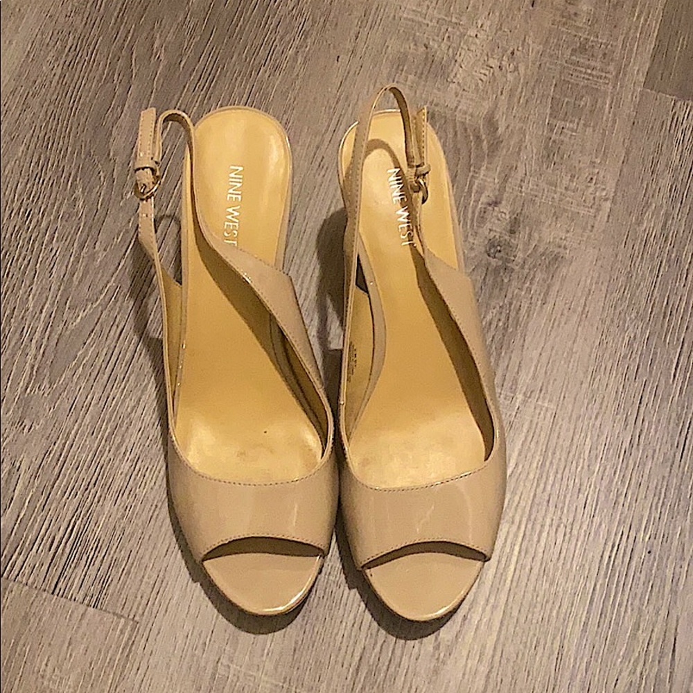 Tan Nine West Heels
